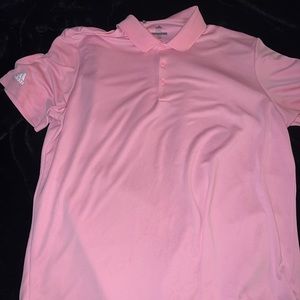 Men's pink Adidas golf polo, barely worn size 2XL